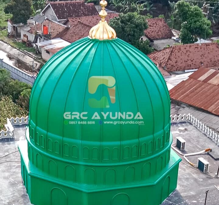 Desain Modern Bertemu Ketahanan dalam Kubah Masjid GRC